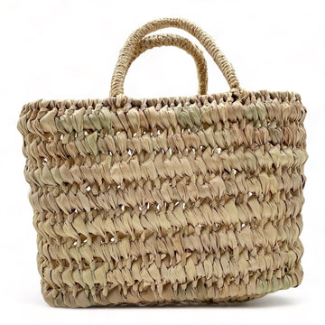 Bolso de niña/o rectangular pequeño con trenzado de palma
