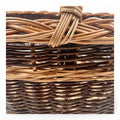 Cesta de mimbre grande para setas, hecha a mano con mimbre de alta calidad, ideal para almacenamiento.