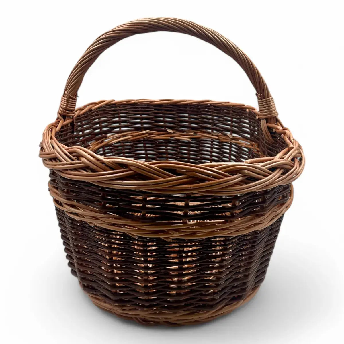 Cesta de mimbre grande para setas, hecha a mano con mimbre de alta calidad, ideal para almacenamiento.