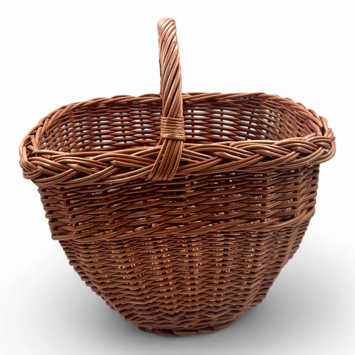Cesta de Mimbre con forma Triangular ideal para almacenamiento