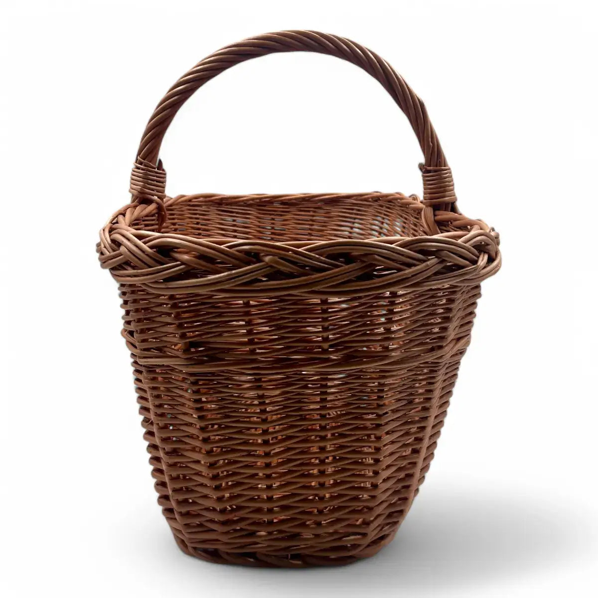 Cesta de mimbre grande para setas, hecha a mano con mimbre de alta calidad, ideal para recolectar setas.
