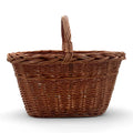 Cesta de mimbre grande para setas, hecha a mano con mimbre de alta calidad, ideal para recolectar setas.