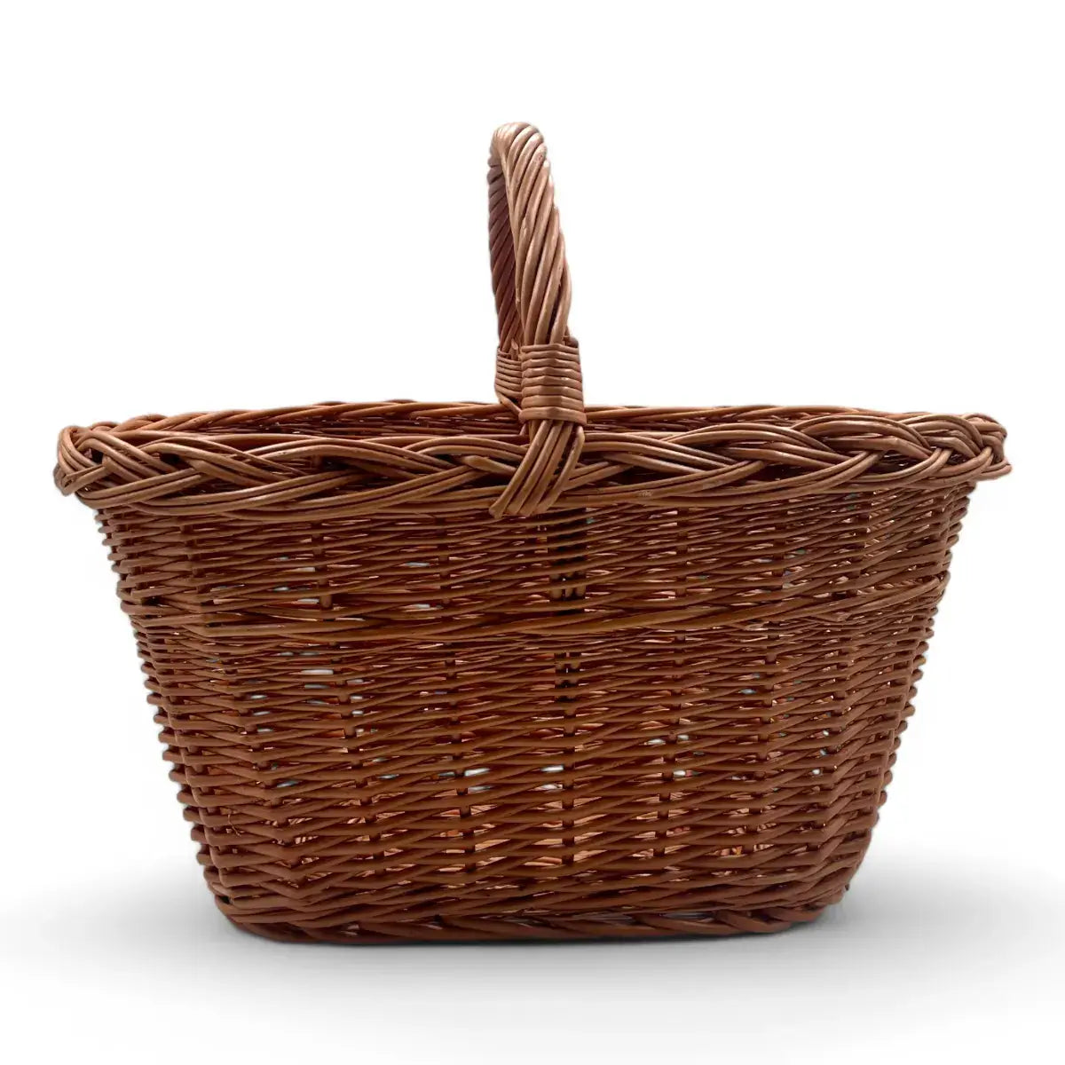 Cesta de mimbre grande para setas, hecha a mano con mimbre de alta calidad, ideal para recolectar setas.